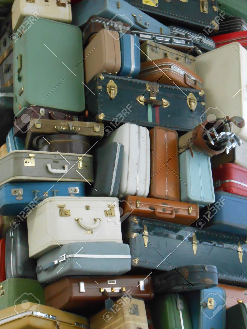 stacking luggage