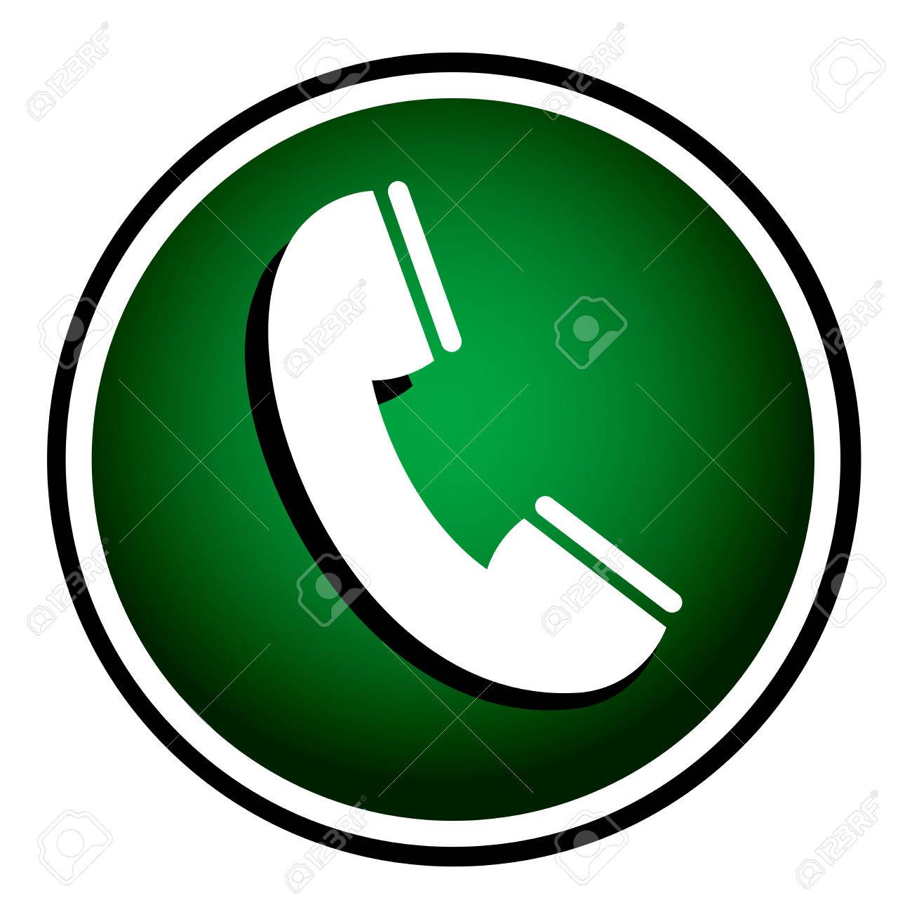 Telephone Receiver Vector Green Icon Royalty Free SVG, Cliparts, Vectors,  and Stock Illustration. Image 22690618.