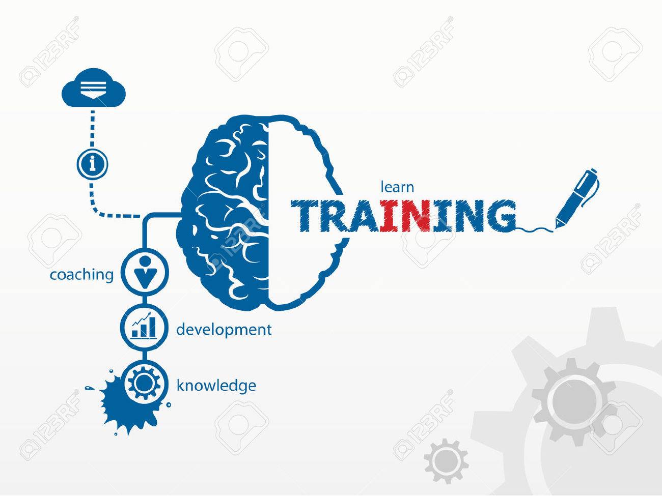 vector training business vector concept for presentations and