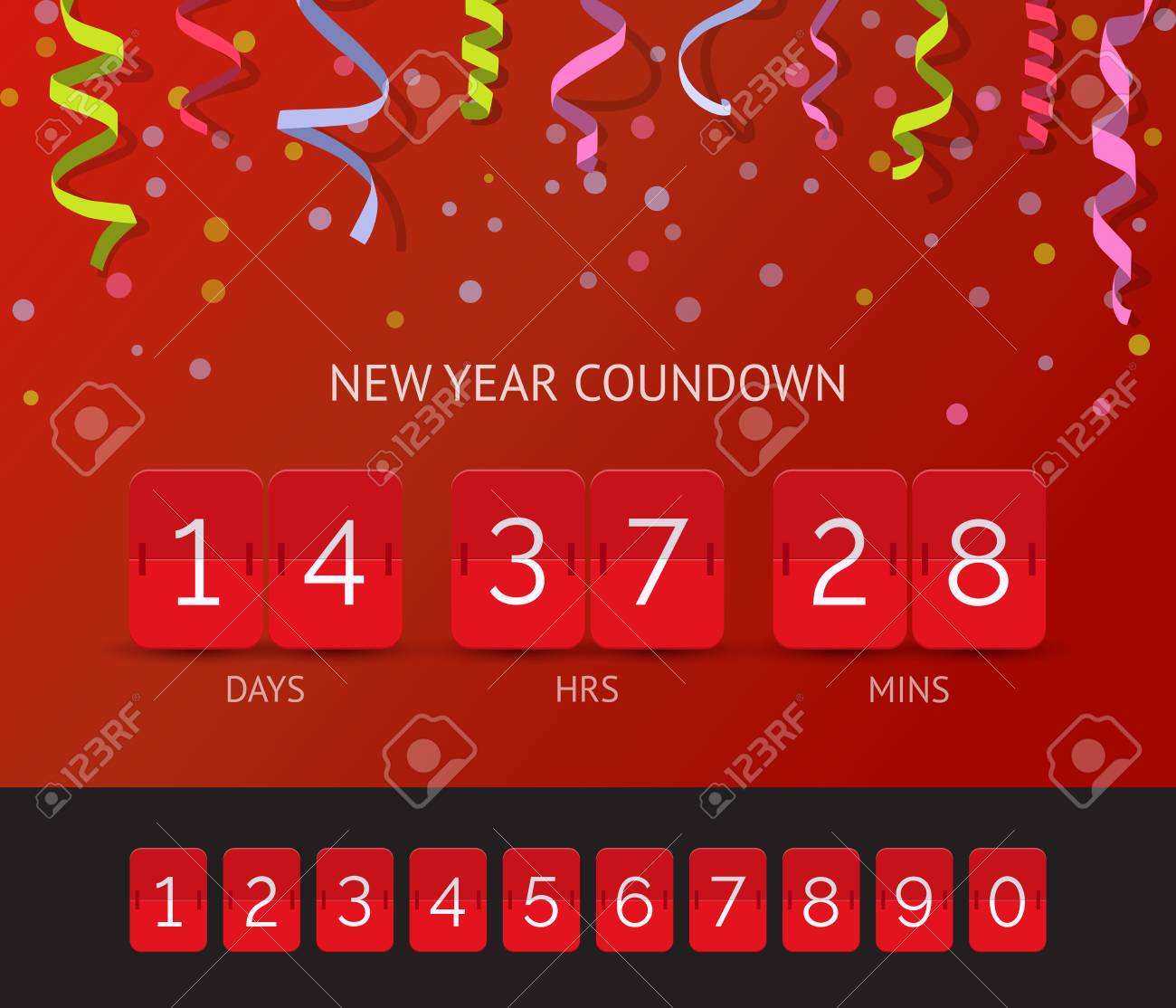 新年カウントダウンベクトルバナーイラスト のイラスト素材 ベクタ Image 7544