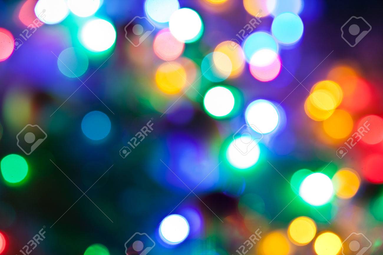 フェアリー ライトの背景をぼかし の写真素材 画像素材 Image