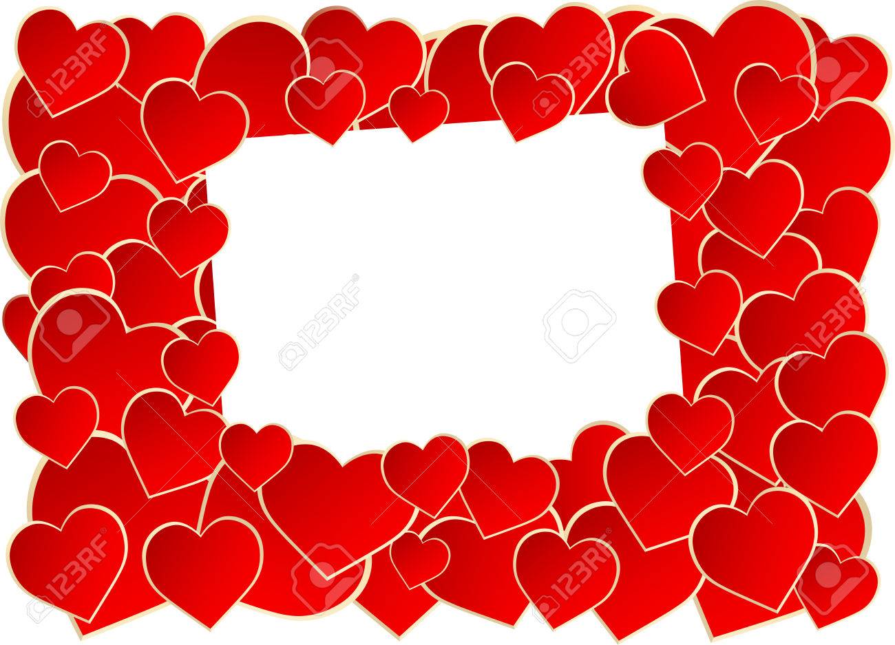 Rote Herz Rahmen Auf Weissem Hintergrund Lizenzfrei Nutzbare Vektorgrafiken Clip Arts Illustrationen Image 53164356