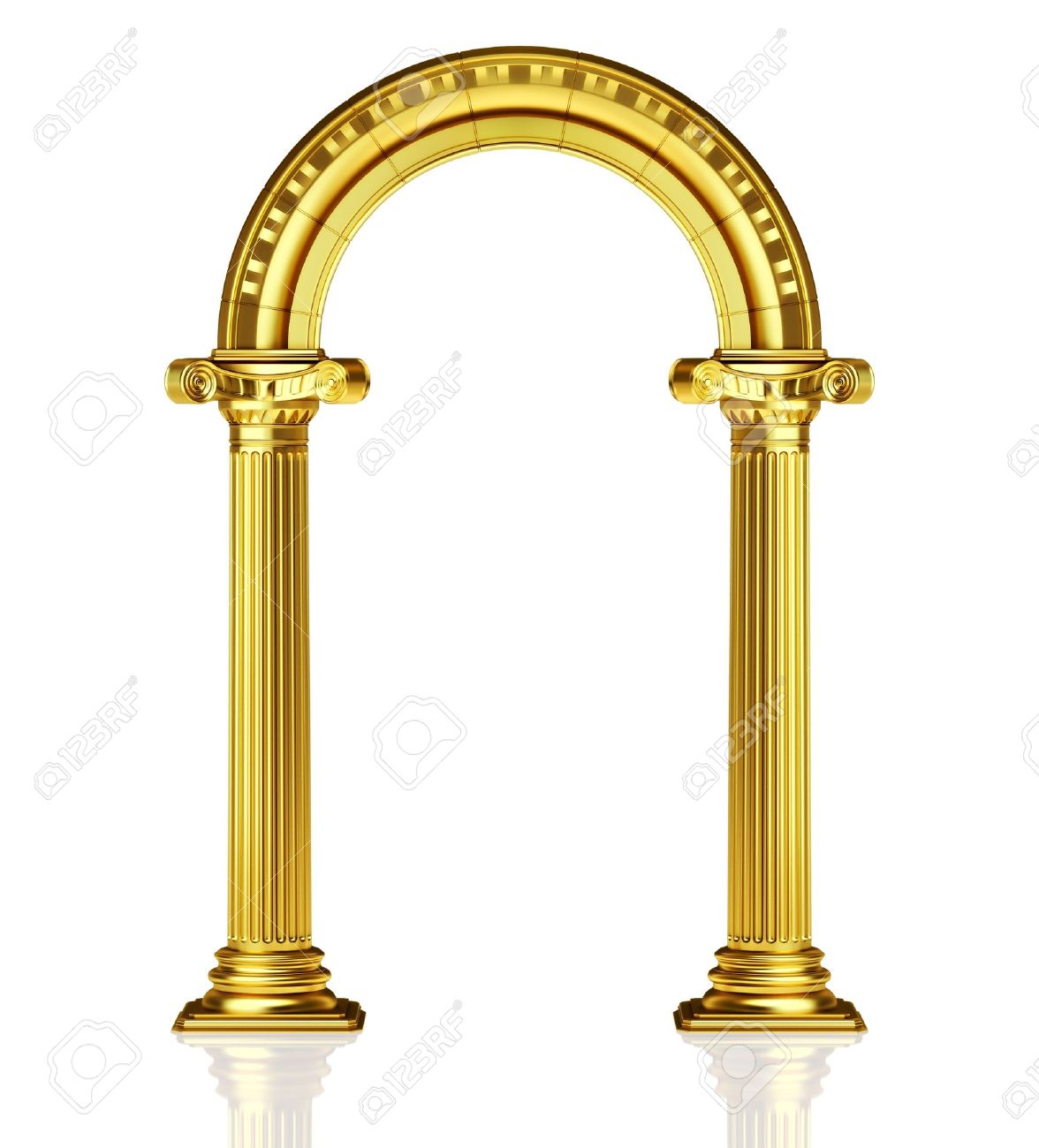 gold arch stock photo