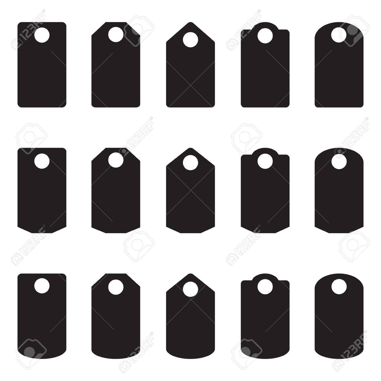 sale blank labels template price tags set vector blank labels