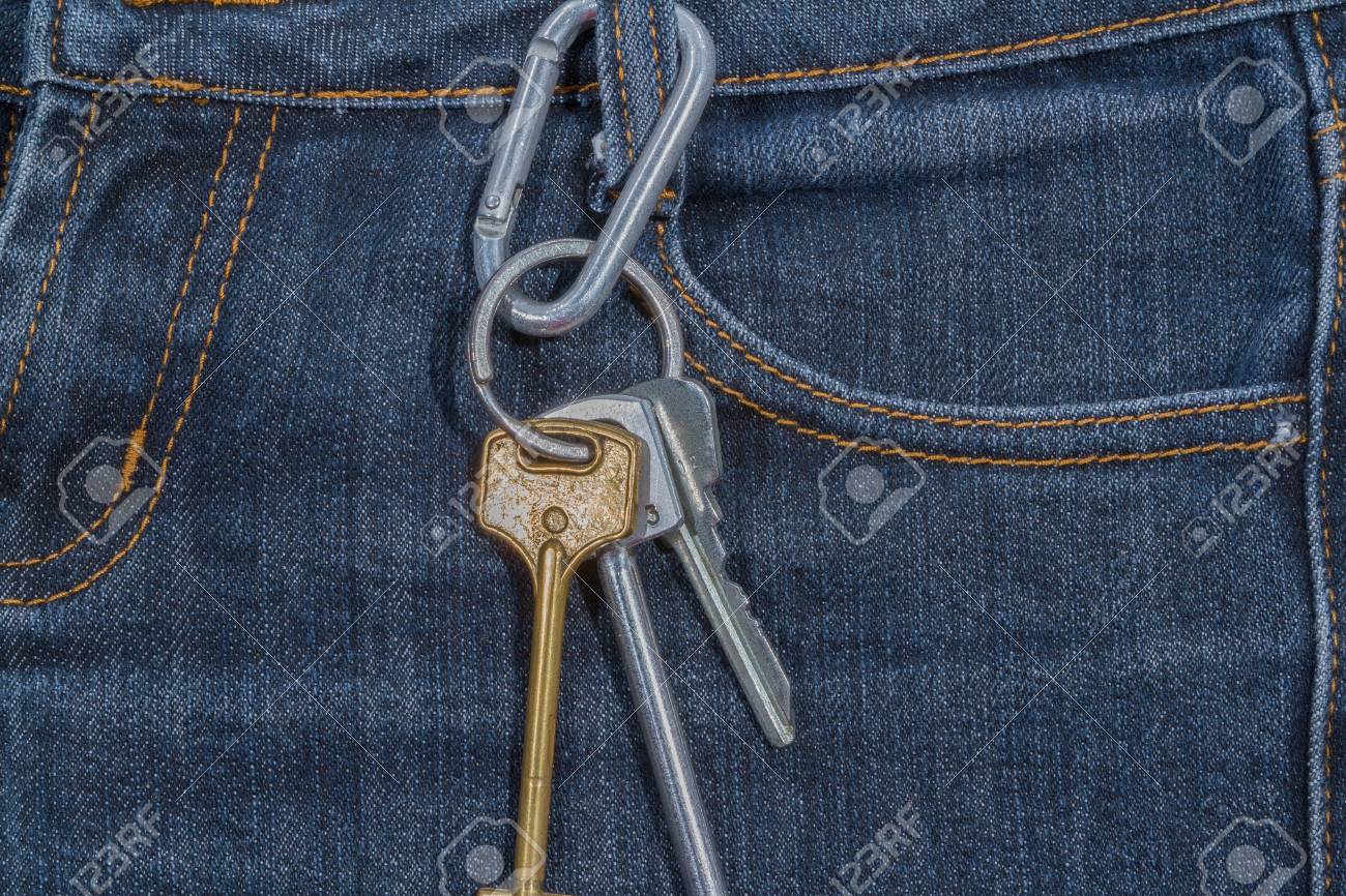 keys on jeans