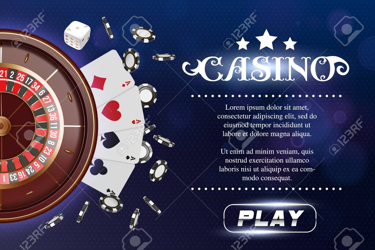 Premium Vector  Online casino play now concept with 3d roulette