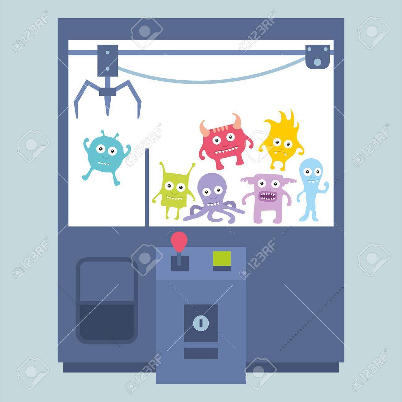Claw Crane Game Machine Royalty Free Cliparts Vectors And Stock Illustration Image