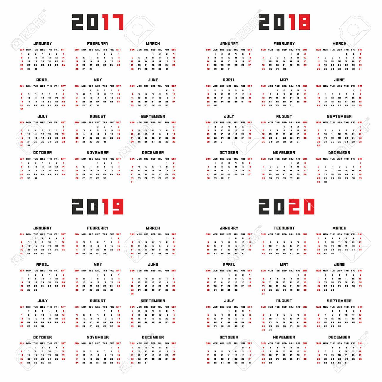 editable calendar 2015 2018