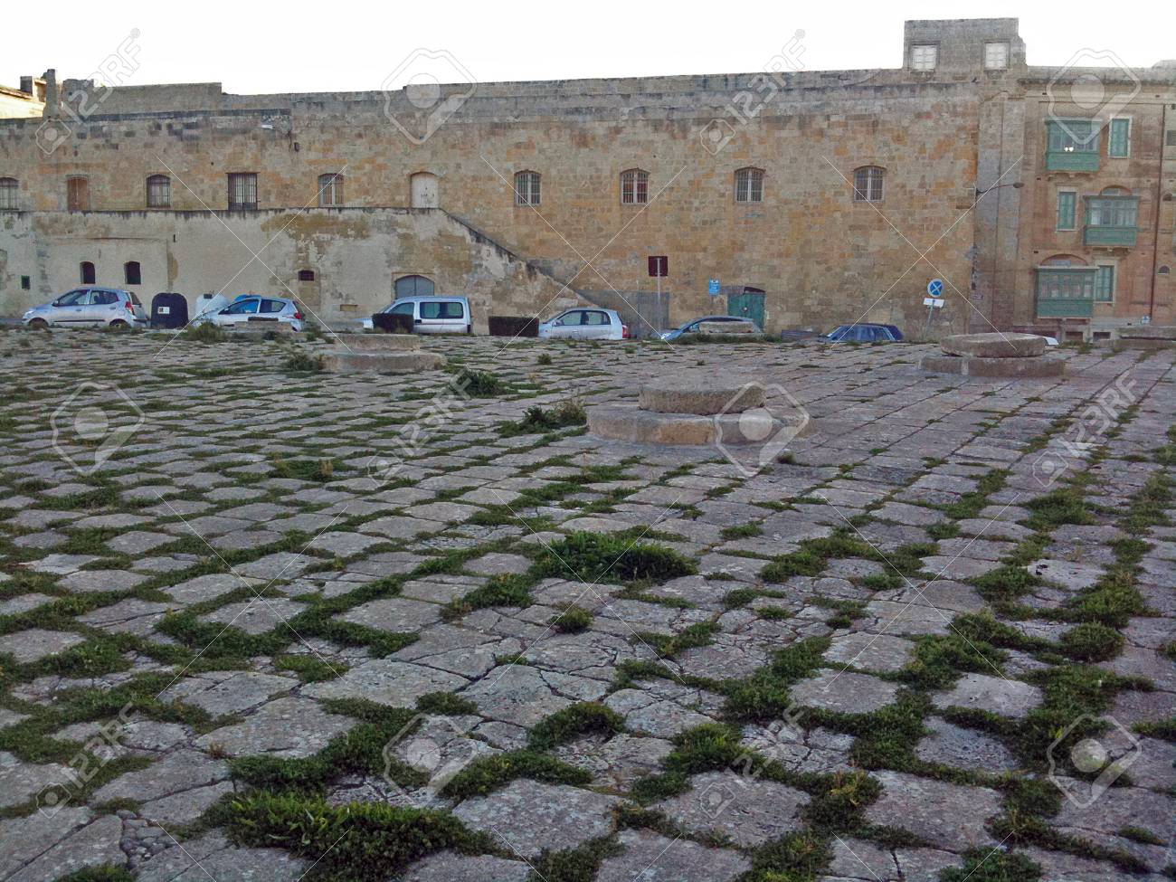 A public area clad in stonework - 34360461 A public area clad in stonework - 34360461