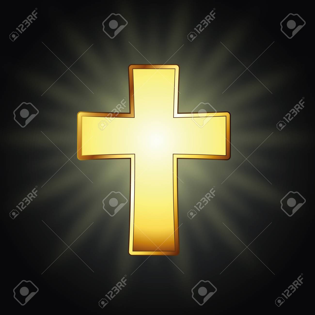 골든 크로스. 벡터 일러스트 레이 션, Eps10 로열티 무료 사진, 그림, 이미지 그리고 스톡포토그래피. Image 102881645