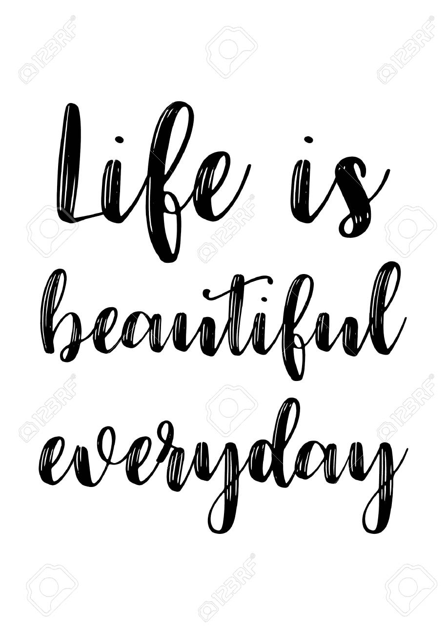 Citation De La Vie Isole Sur Fond Blanc La Vie Est Belle Tous Les Jours Clip Art Libres De Droits Vecteurs Et Illustration Image Citation De La Vie Isole Sur Fond Blanc La Vie Est Belle Tous Les Jours Clip Art Libres De Droits Vecteurs Et Illustration Image