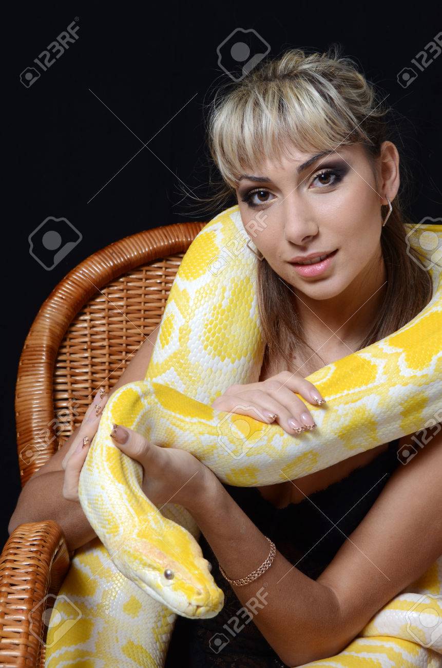Long yellow snake