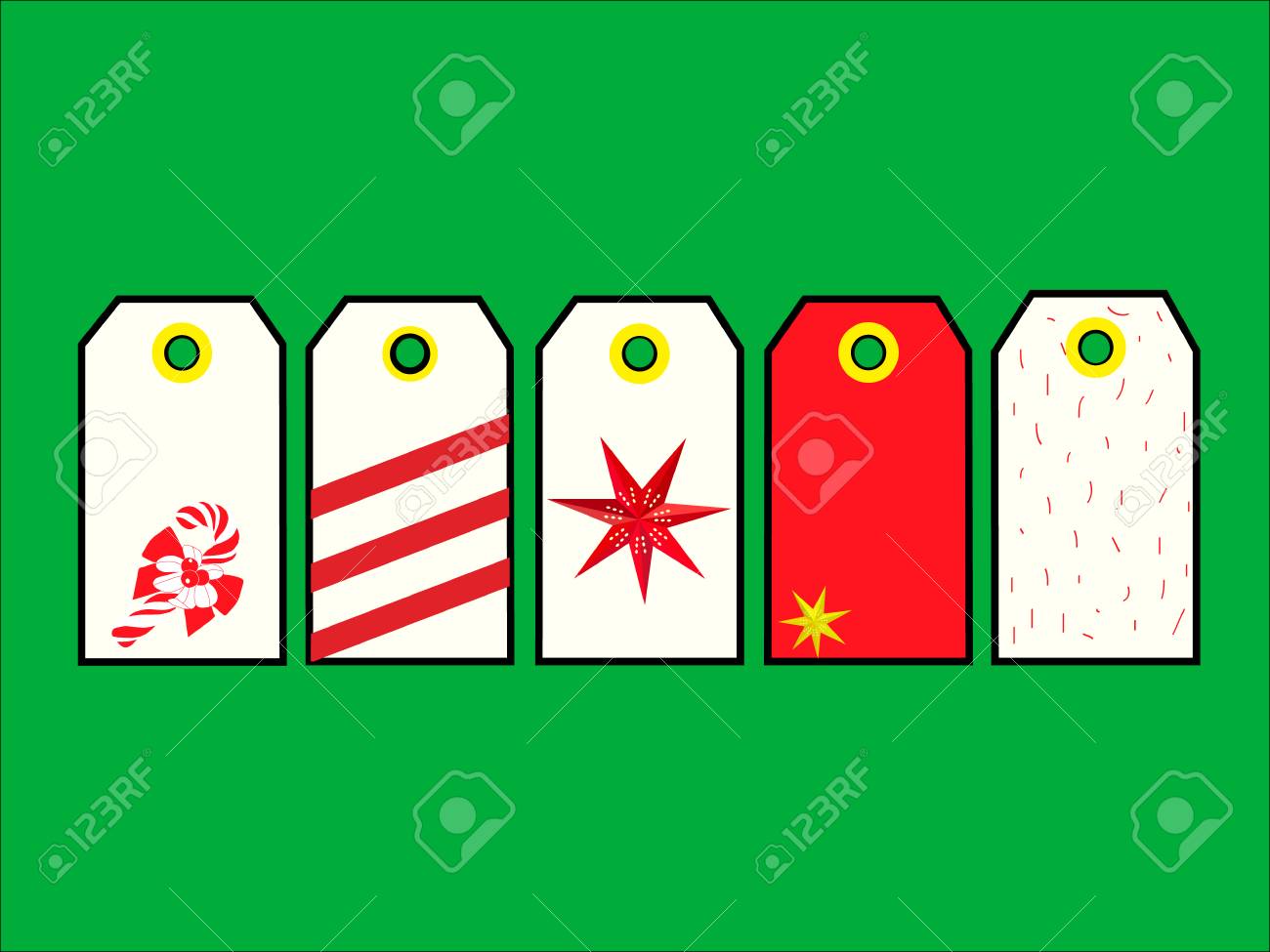 christmas stickers in the