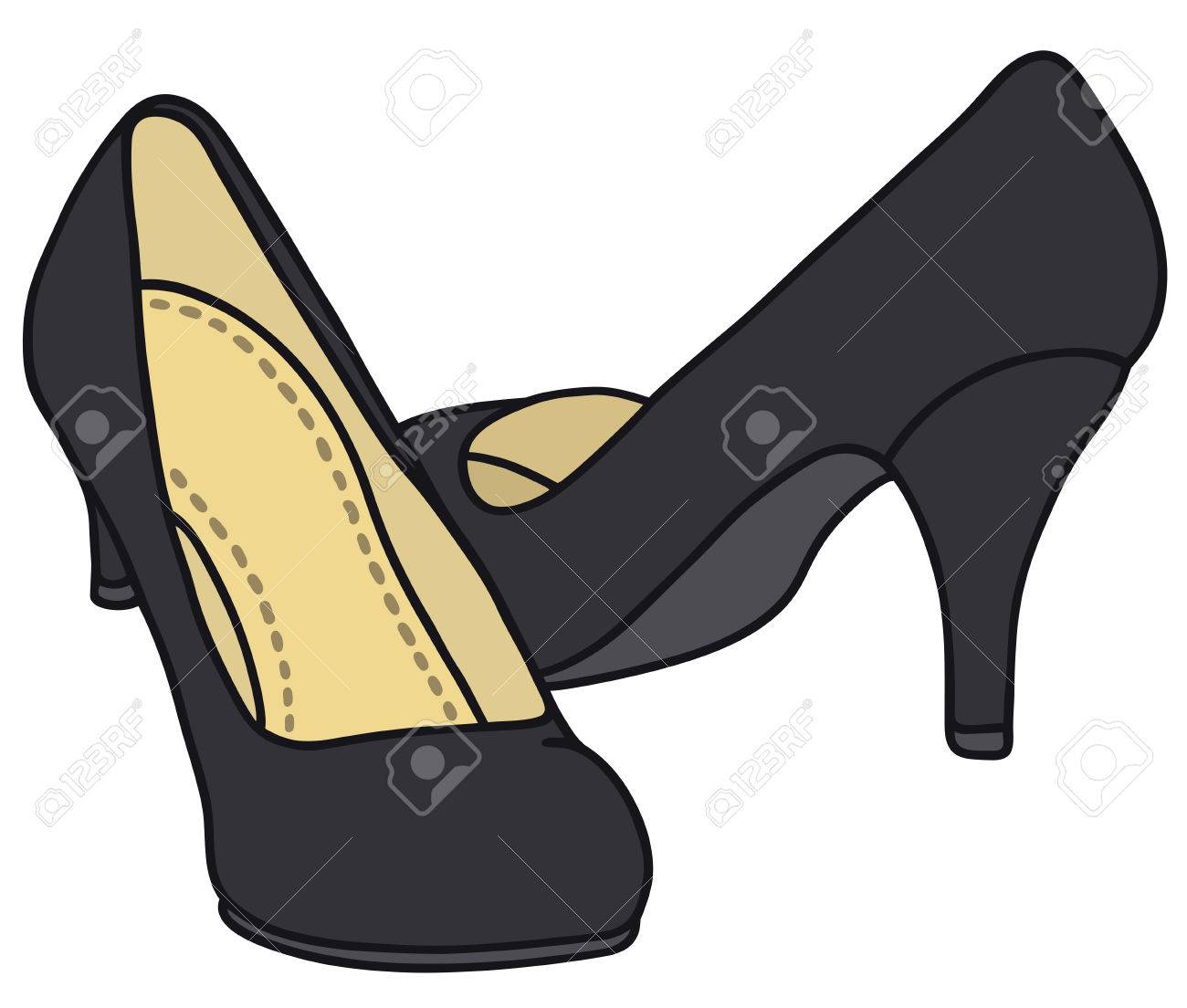 classic black pumps