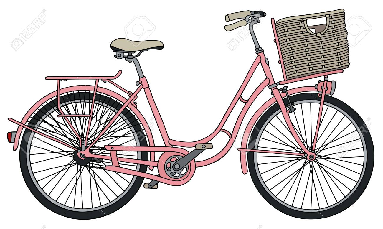 retro pink bike