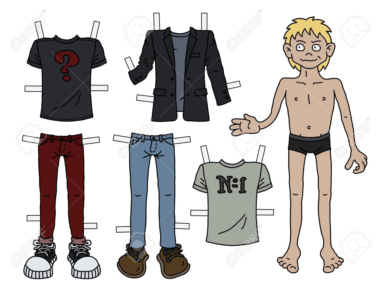cut out doll clothes