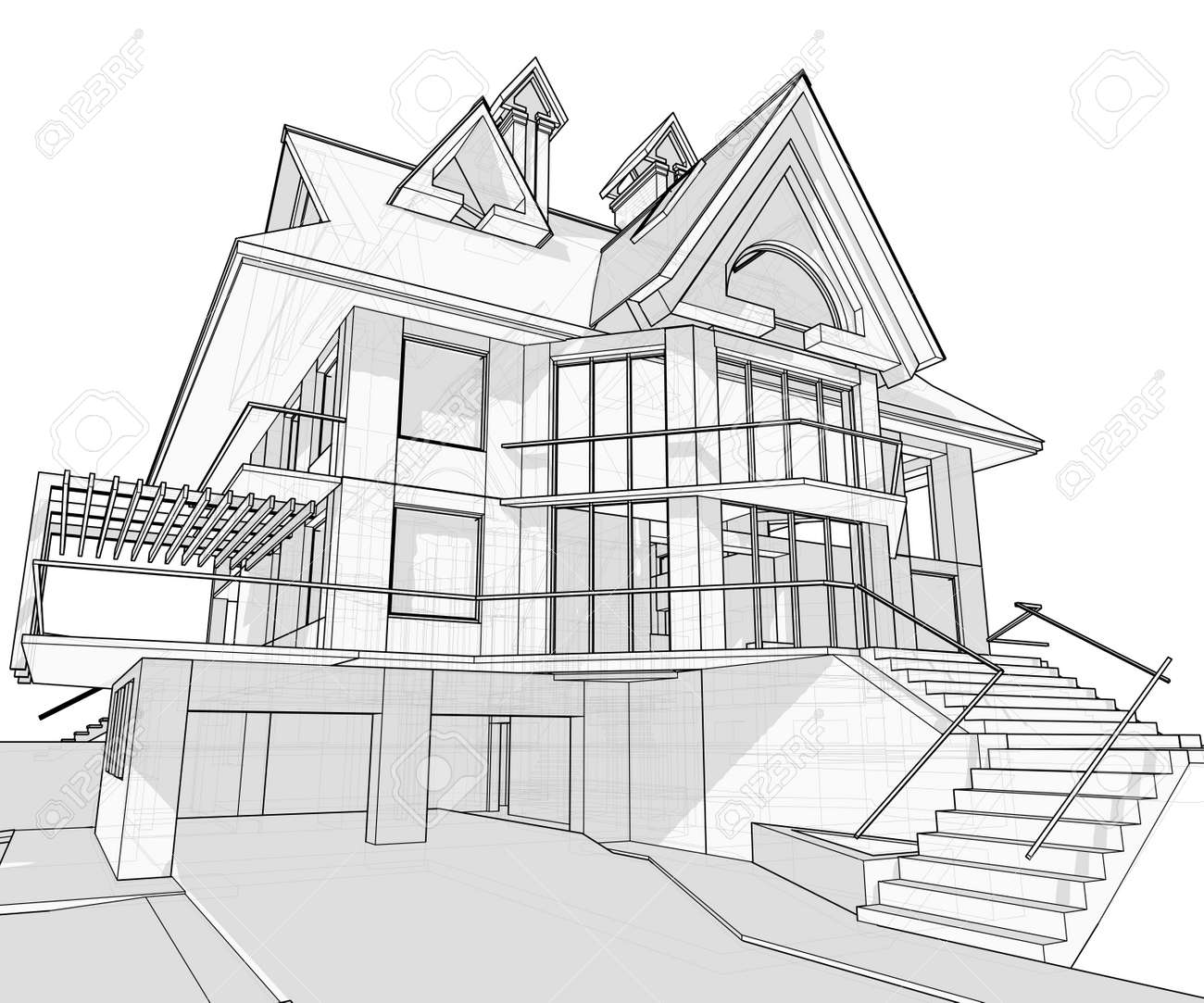 How to Draw a Dream House  DrawingNow