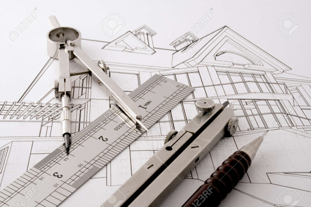 Disegnare l'architettura e gli strumenti foto royalty free ... Architettura disegno Scala