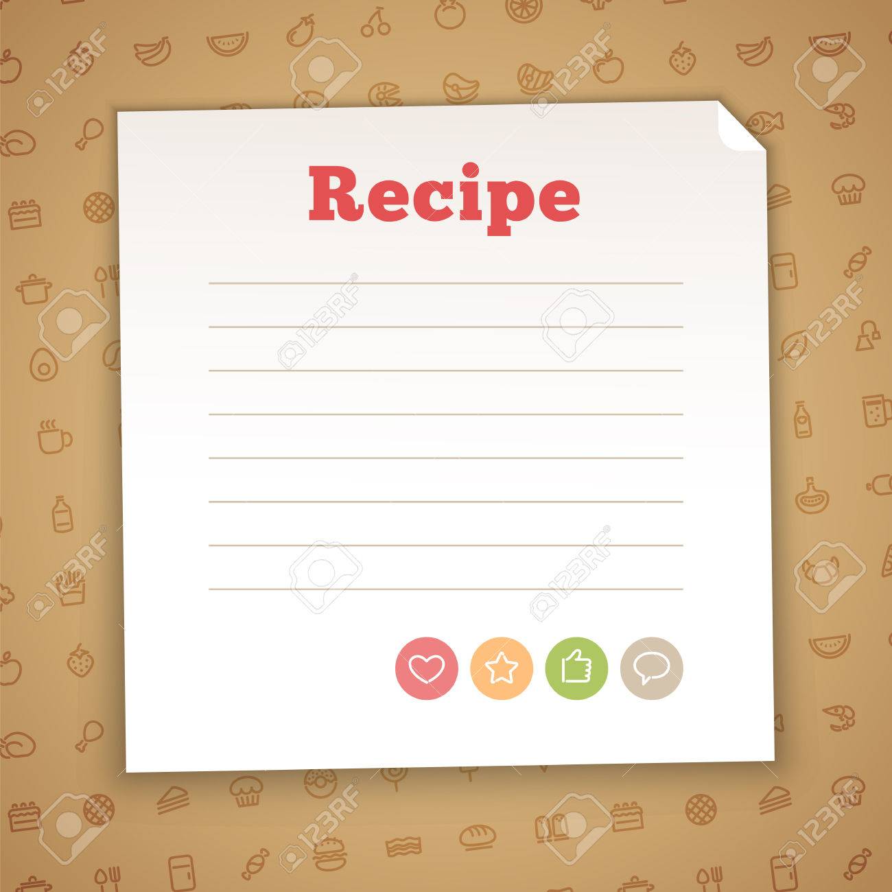 recipe blank template