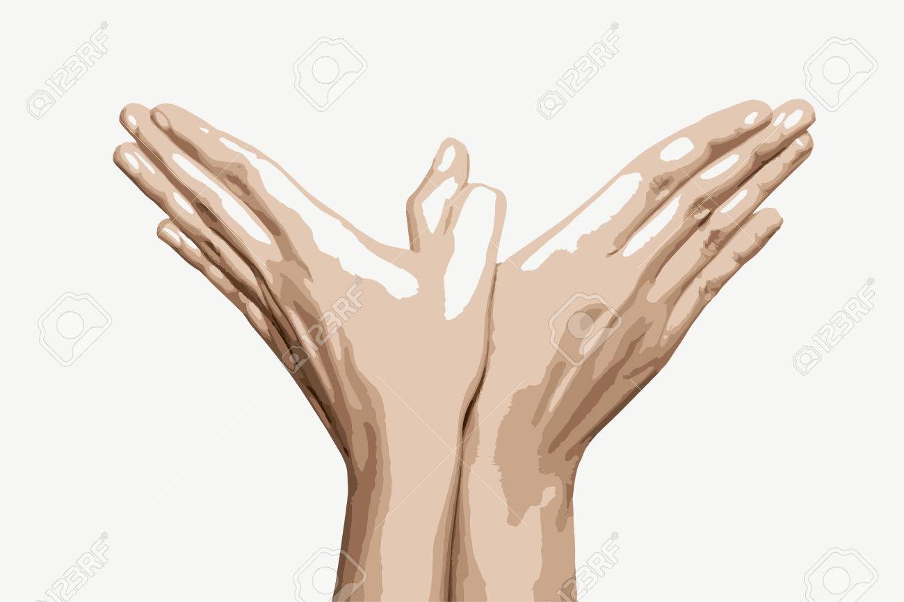 女性の手が鳥の形 ベクター グラフィック 美しさとファッション 手のイラスト 身体の部分 のイラスト素材 ベクタ Image