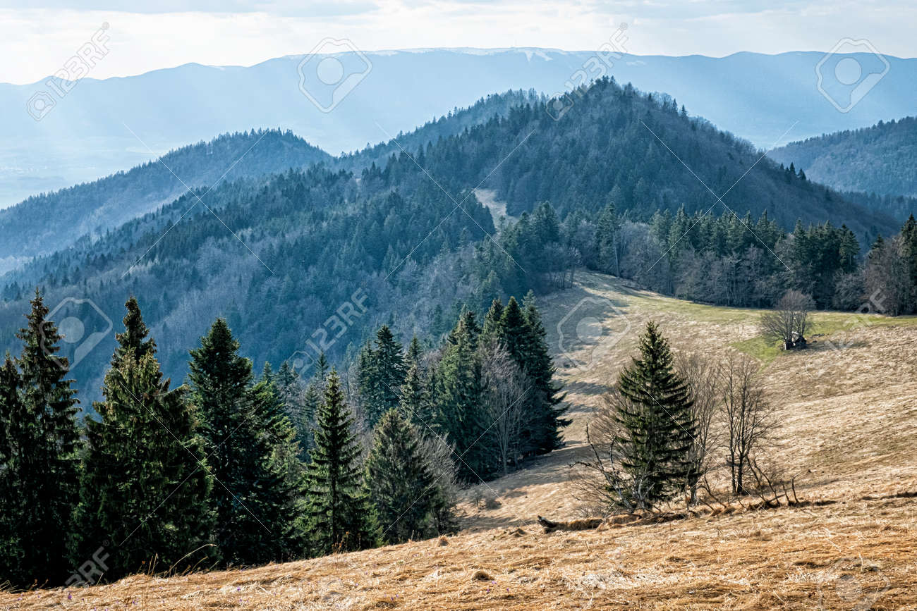 Big Fatra mountains scenery, Slovak republic. Seasonal natural scene. Travel destination. Hiking theme. - 169797901 Big Fatra mountains scenery, Slovak republic. Seasonal natural scene. Travel destination. Hiking theme. - 169797901