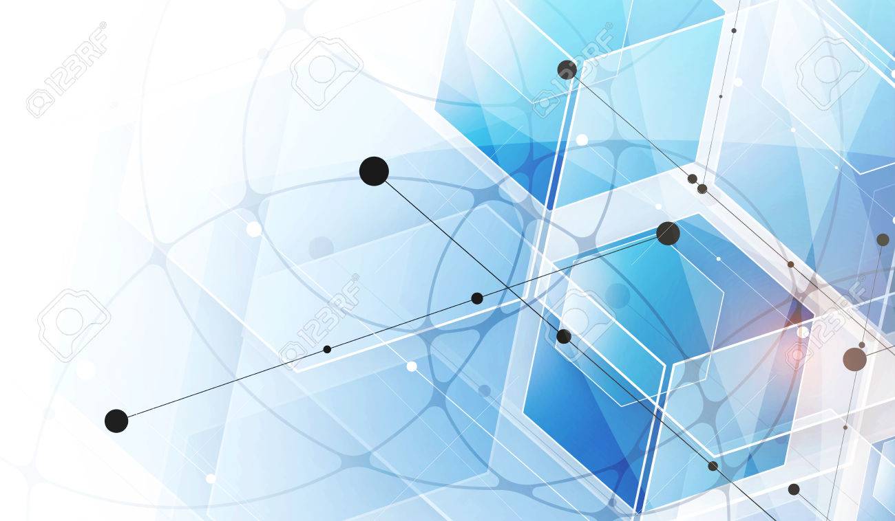 六角形の背景を抽象化します 技術の多角形デザイン デジタルの未来的なミニマリズム ベクトルのイラスト素材 ベクタ Image