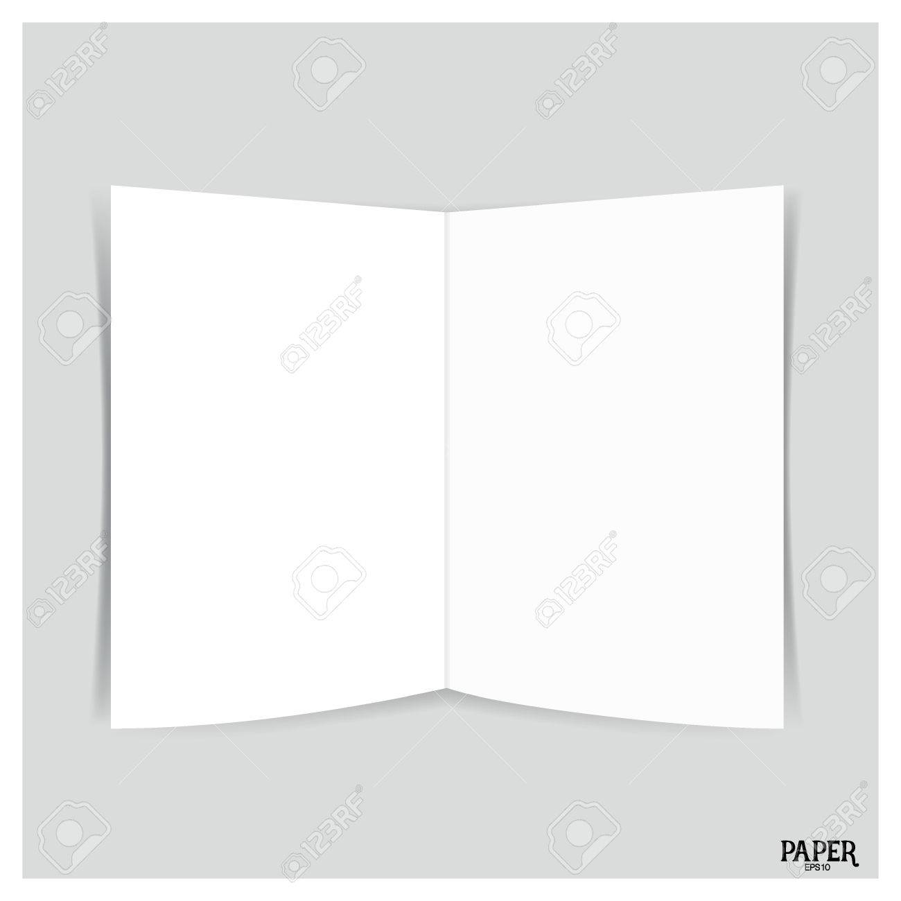 blank two leaf brochures