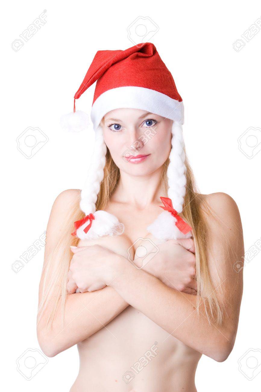 Nackte Frau In Der Roten Mutze Weihnachten Lizenzfreie Fotos Bilder Und Stock Fotografie Image 3942330