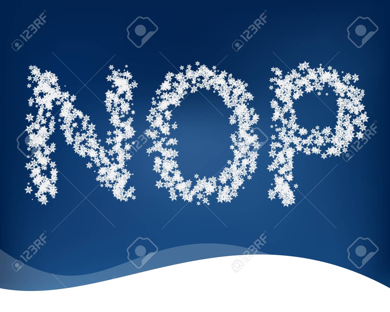 雪の冬デザインの文字 ベクトル のイラスト素材 ベクタ Image