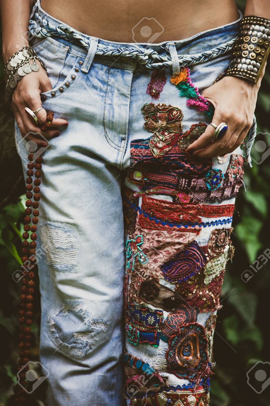 boho style jeans
