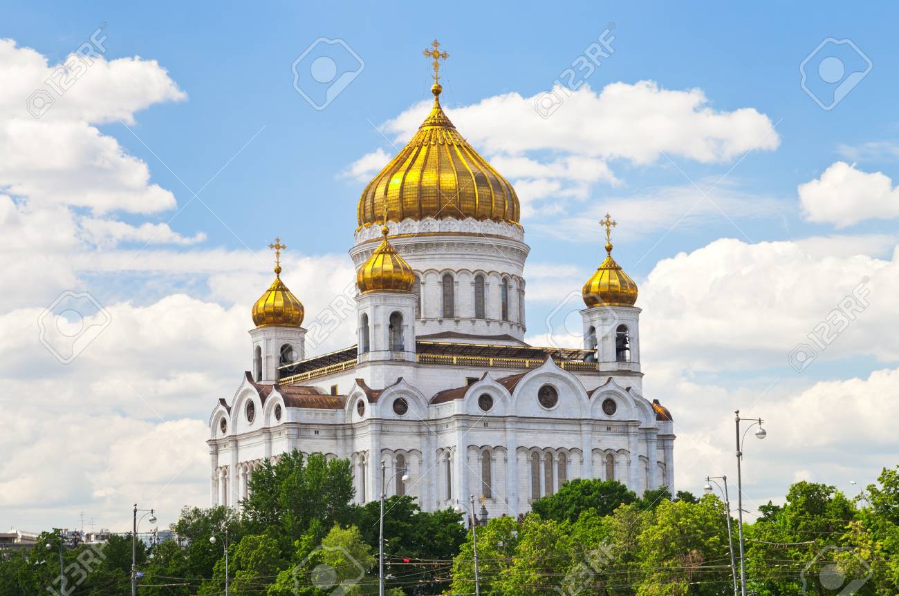モスクワ ロシア 救世主ハリストス大聖堂 の写真素材 画像素材 Image