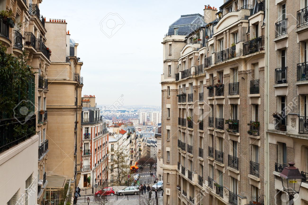 View Of Paris Streets From Montmartre Hill In Spring Stock Photo Picture And Royalty Free Image Image