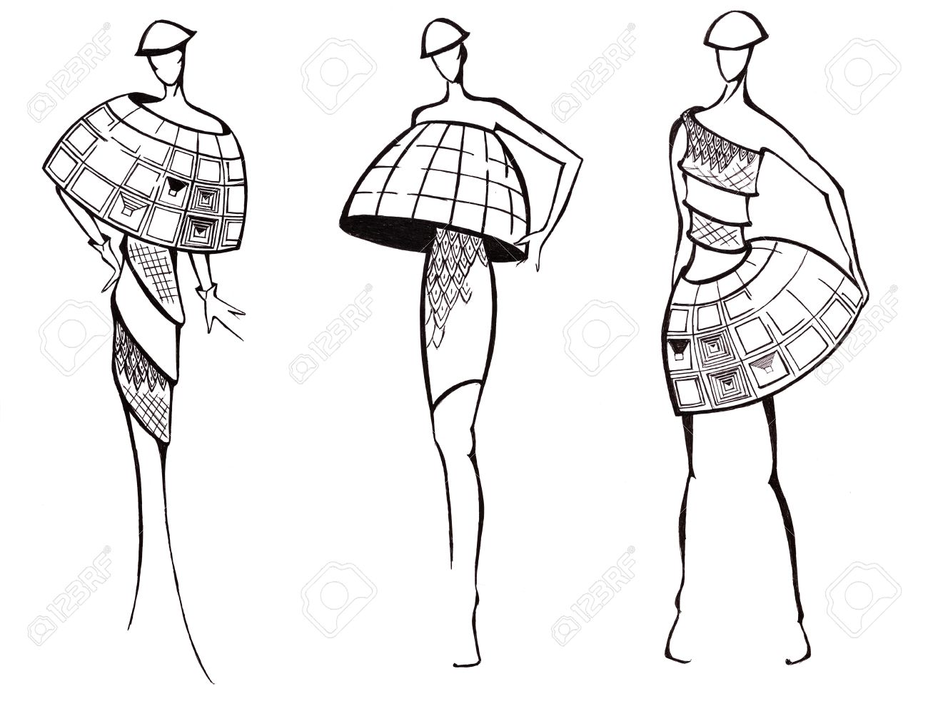 clothes sketches designs