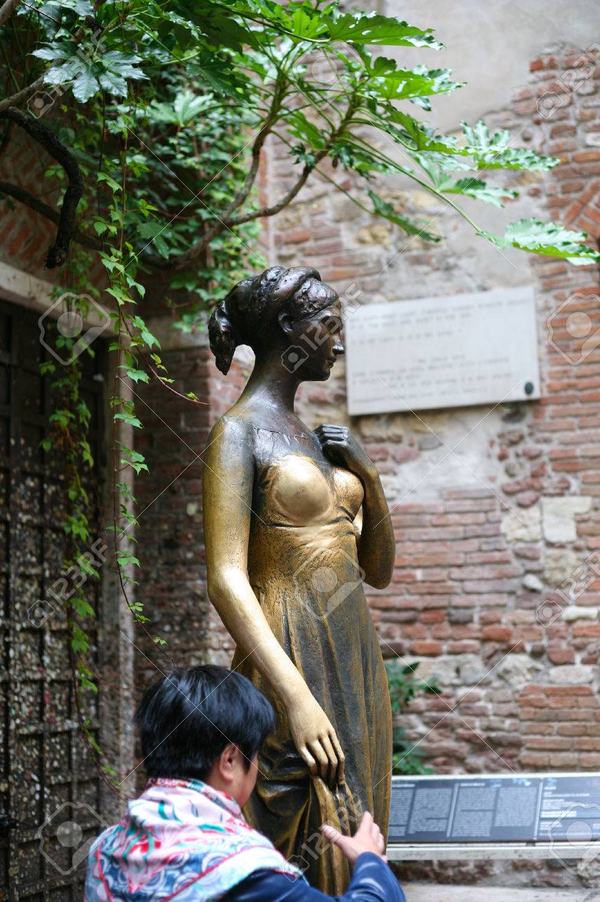 Verona Italien 10 Oktober 2016 Tourist In Der Nahe Der Julia