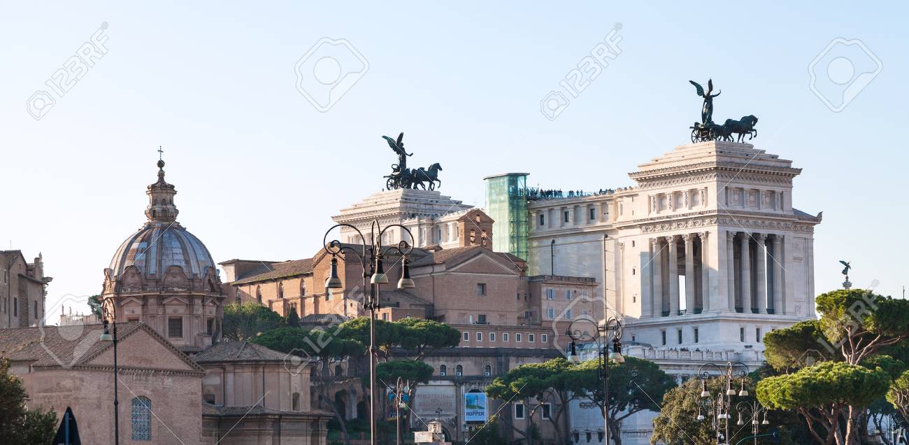Travel To Italy Altare Della Patria Monument To Victor Emmanuel - 