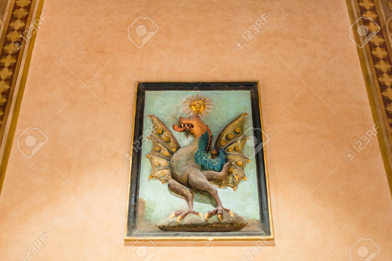 Verona Italia 29 De Marzo De 2017 Decoracion Medieval De La