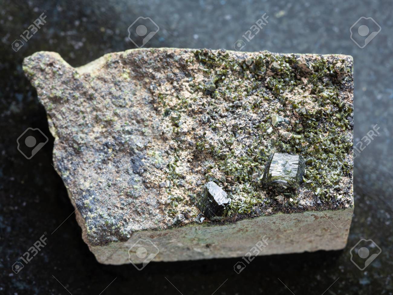 Macro Shooting Of Natural Mineral Stone Specimen Raw Green Stock Photo Picture And Royalty Free Image Image 89610951