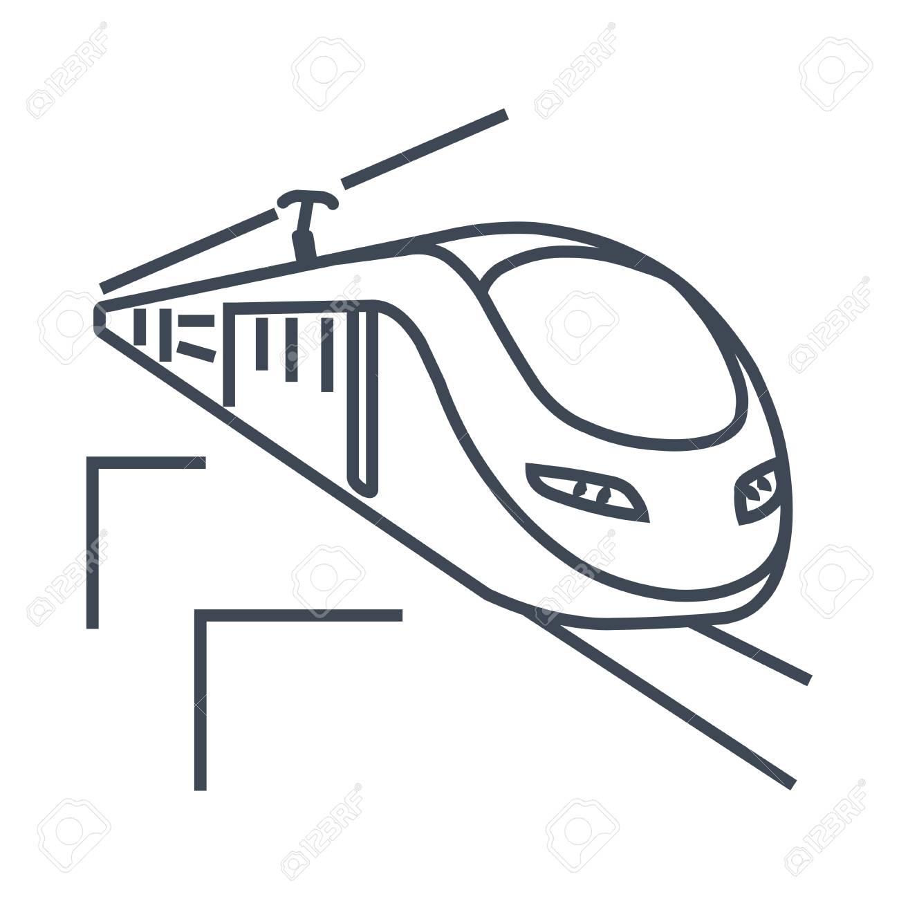 electric train drawing