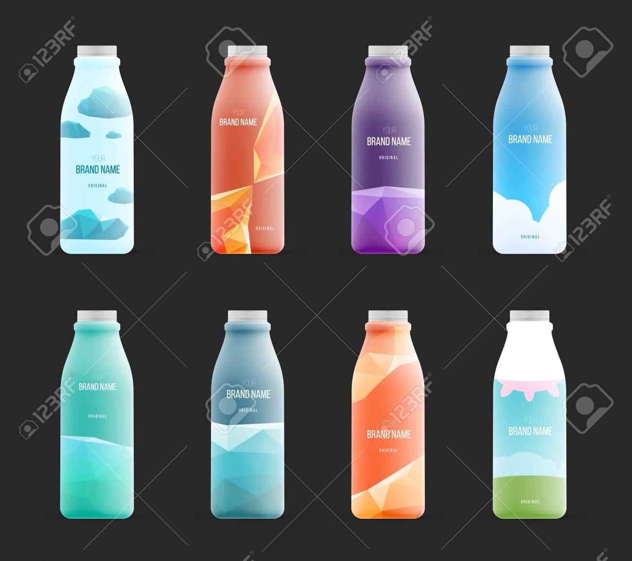 テンプレートに新しいデザインとガラス プラスチックまたは紙ボトルの空白のラベルのセットです グラフィック要素 のイラスト素材 ベクタ Image テンプレートに新しいデザインとガラス プラスチックまたは紙ボトルの空白のラベルのセットです グラフィック要素 のイラスト素材 ベクタ Image