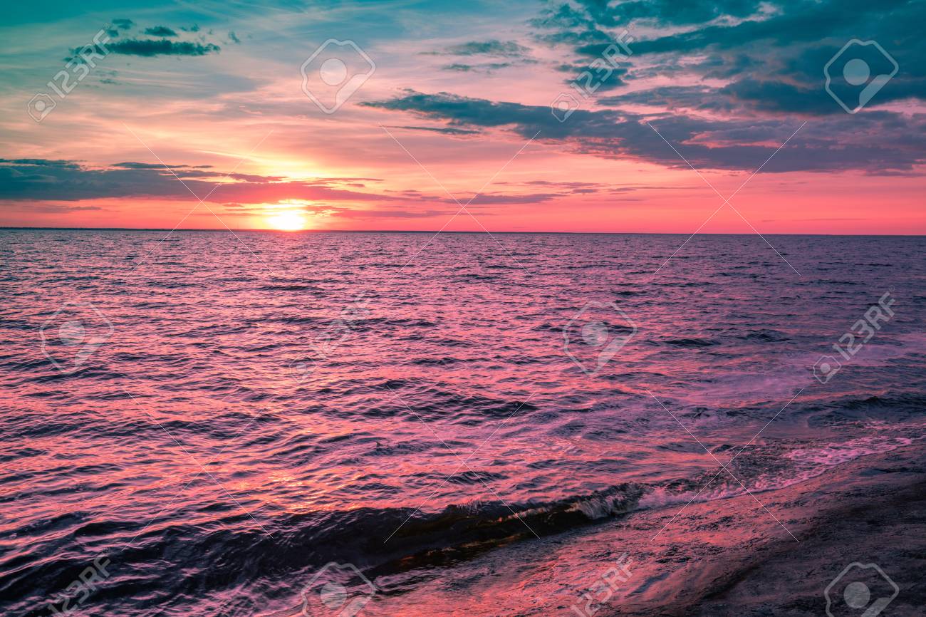 Magic Pink Sunset Over The Sea Stock Photo Picture And Royalty Free Image Image Magic Pink Sunset Over The Sea Stock Photo Picture And Royalty Free Image Image