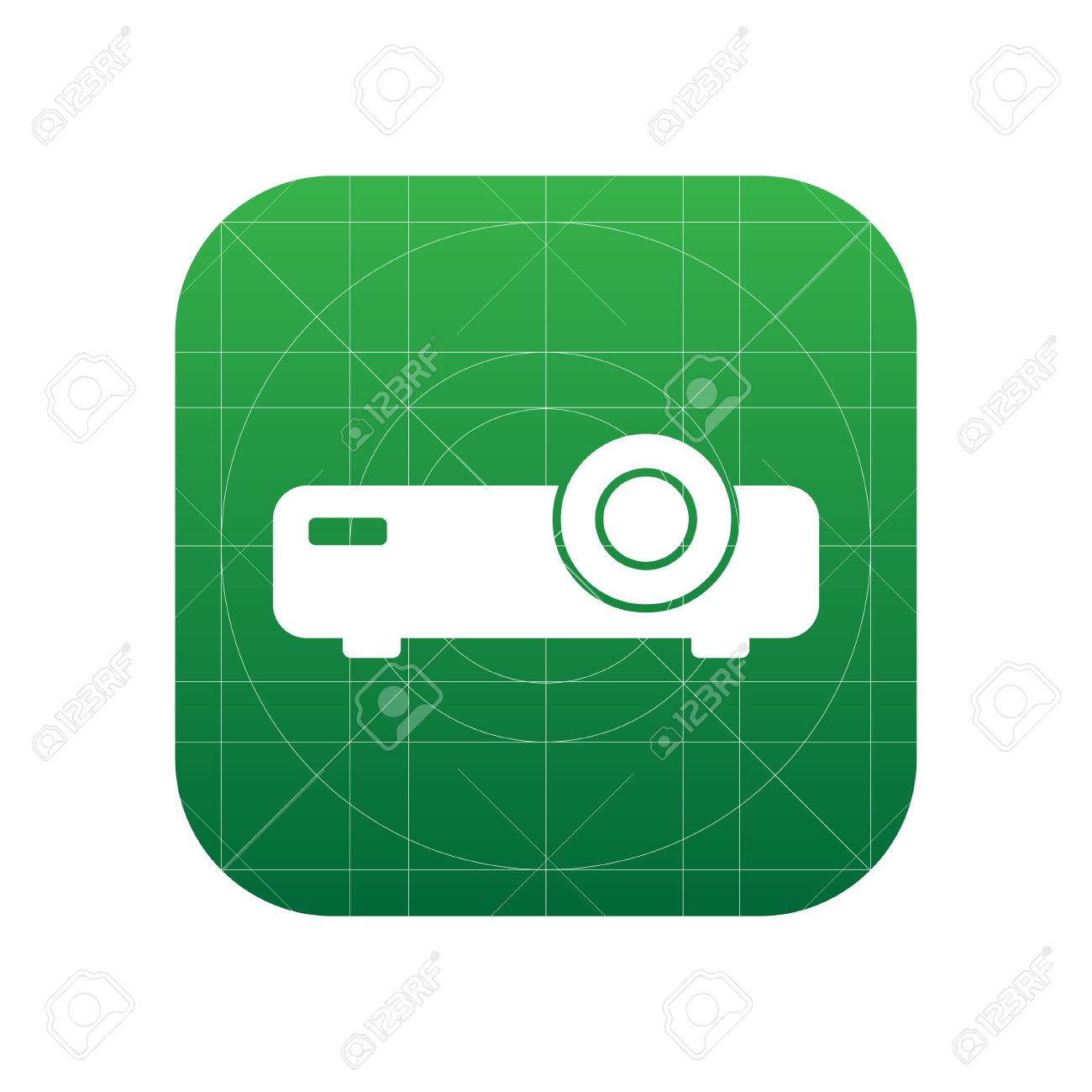 プロジェクターの記号のアイコン ベクトル図です プロジェクターのシンボル フラット アイコン Web とモバイルのフラットなデザイン スタイル の イラスト素材 ベクタ Image