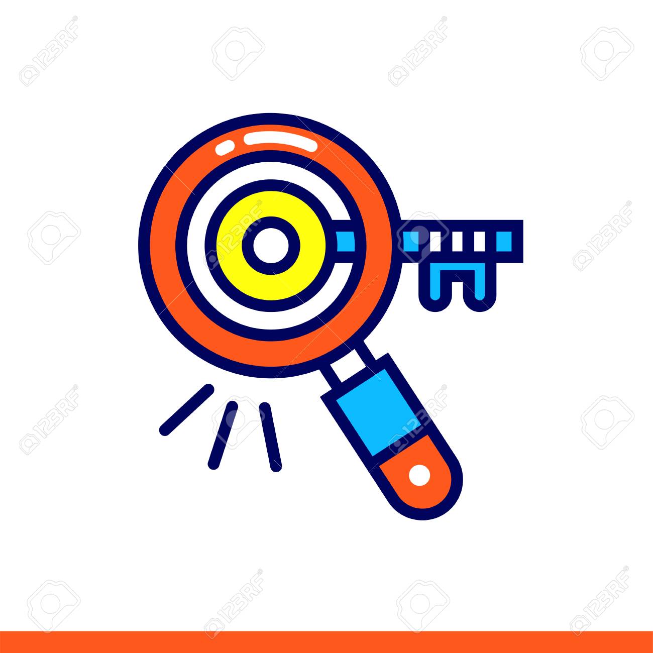 Linear Keyword Research Icon For Startup Business Pictogram Royalty Free Cliparts Vectors And Stock Illustration Image
