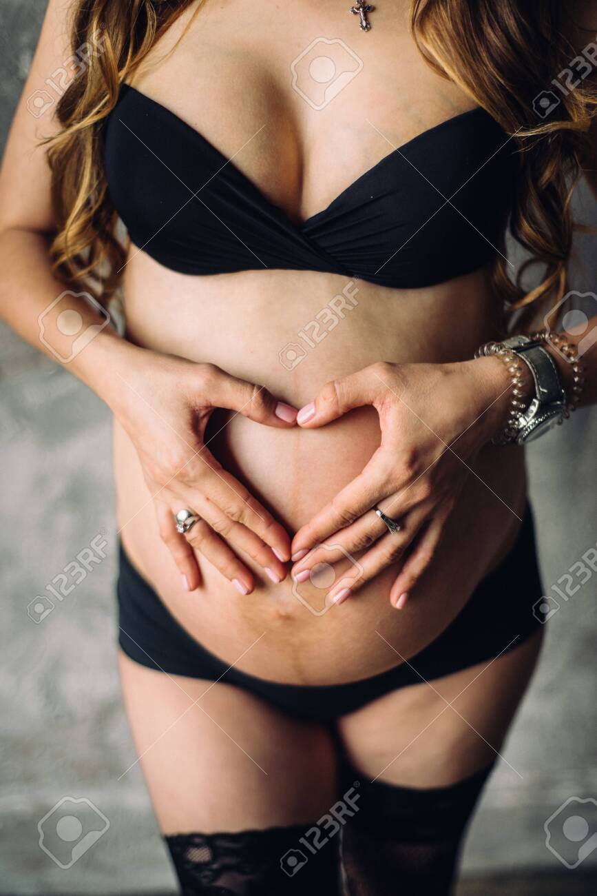 Beautiful Pregnant Women In Black