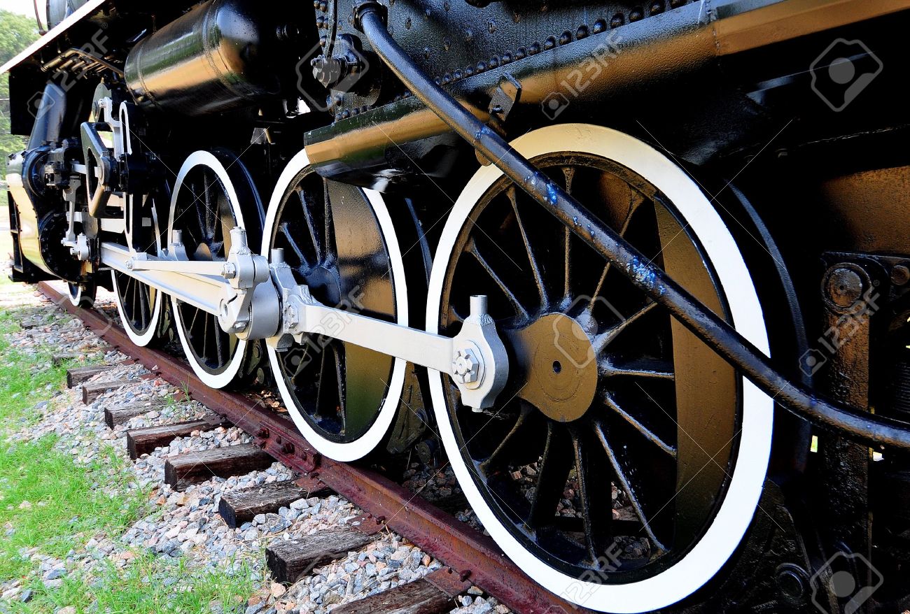 train wheels and track