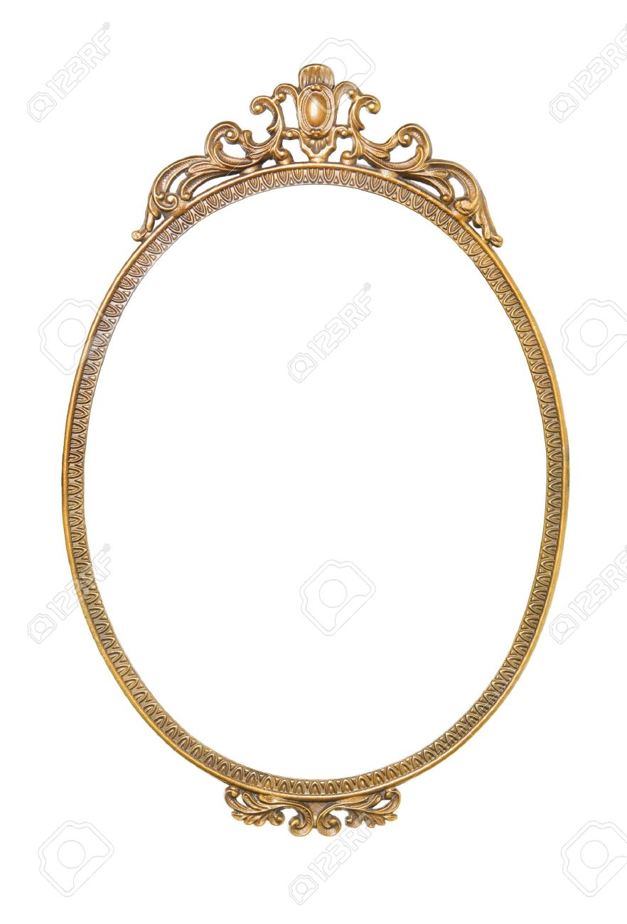 antique oval frame