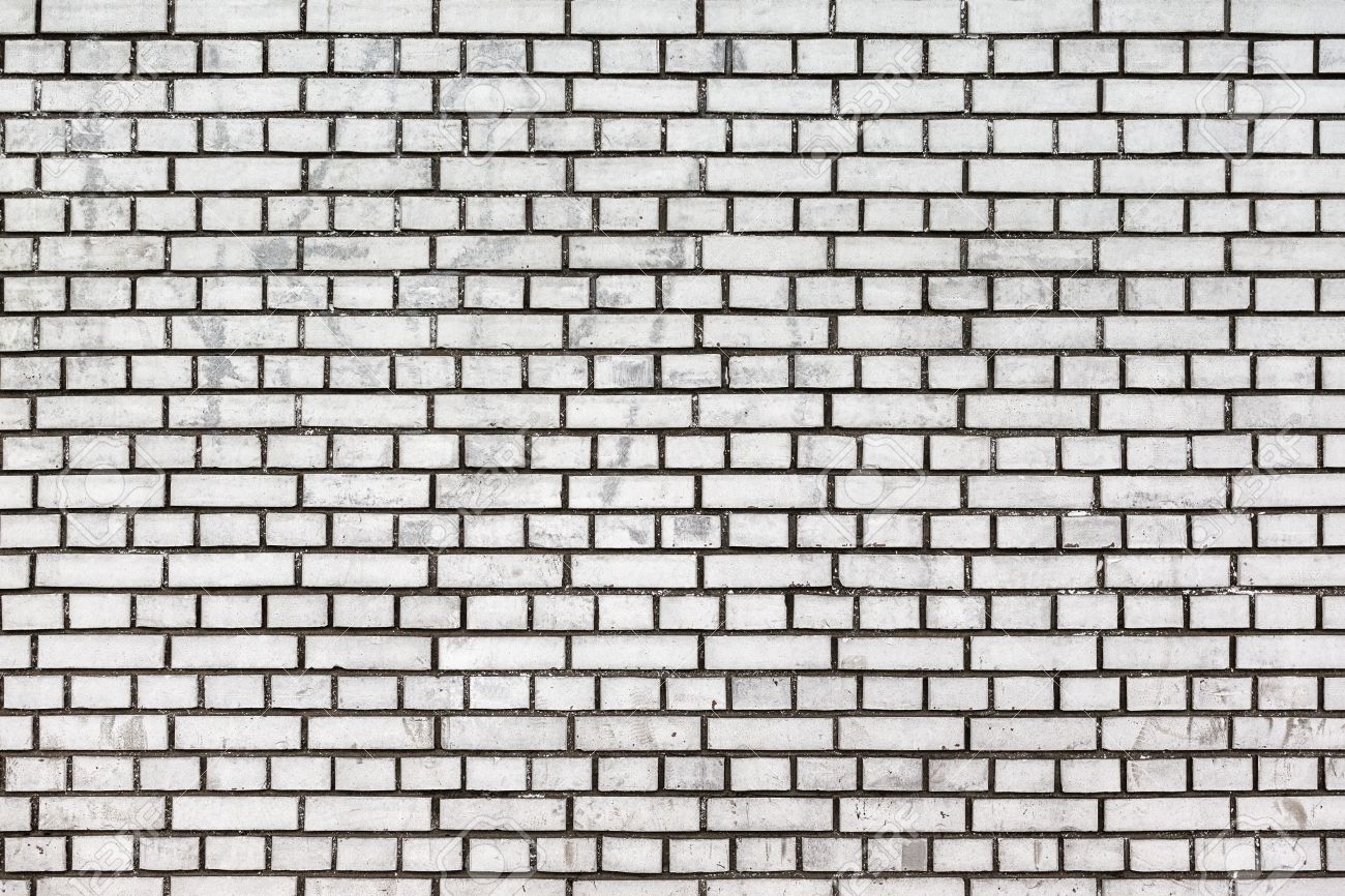 White Brick Wall With Black Grout Stock Photo Picture And Royalty Free Image Image 30545328