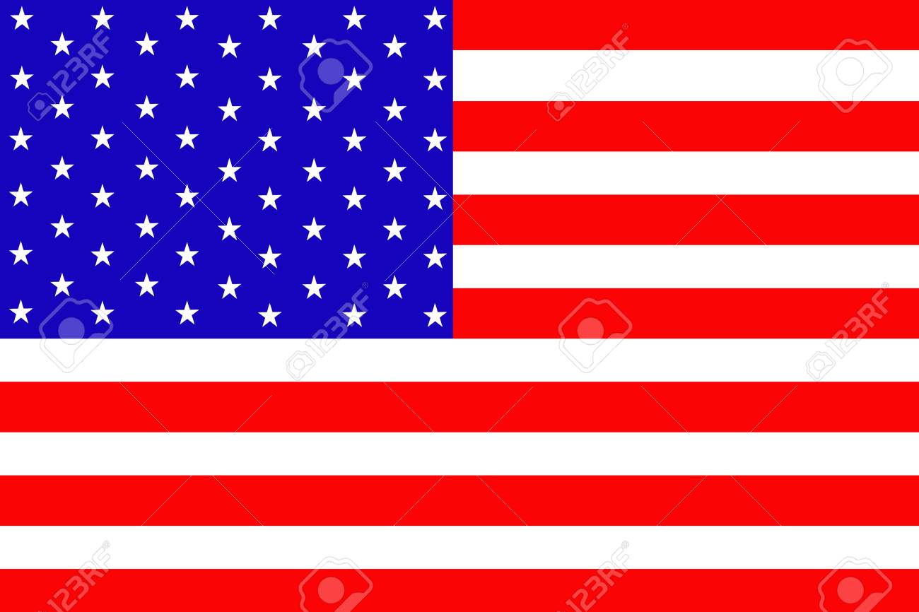アメリカ合衆国の国旗記号のベクトル イラスト | プレミアムベクター