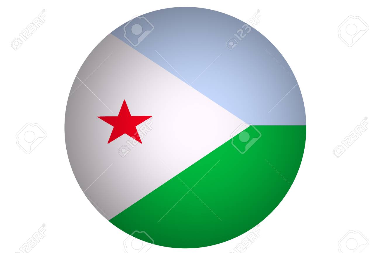 djibouti flag 3d djibouti national flag illustration symbol stock