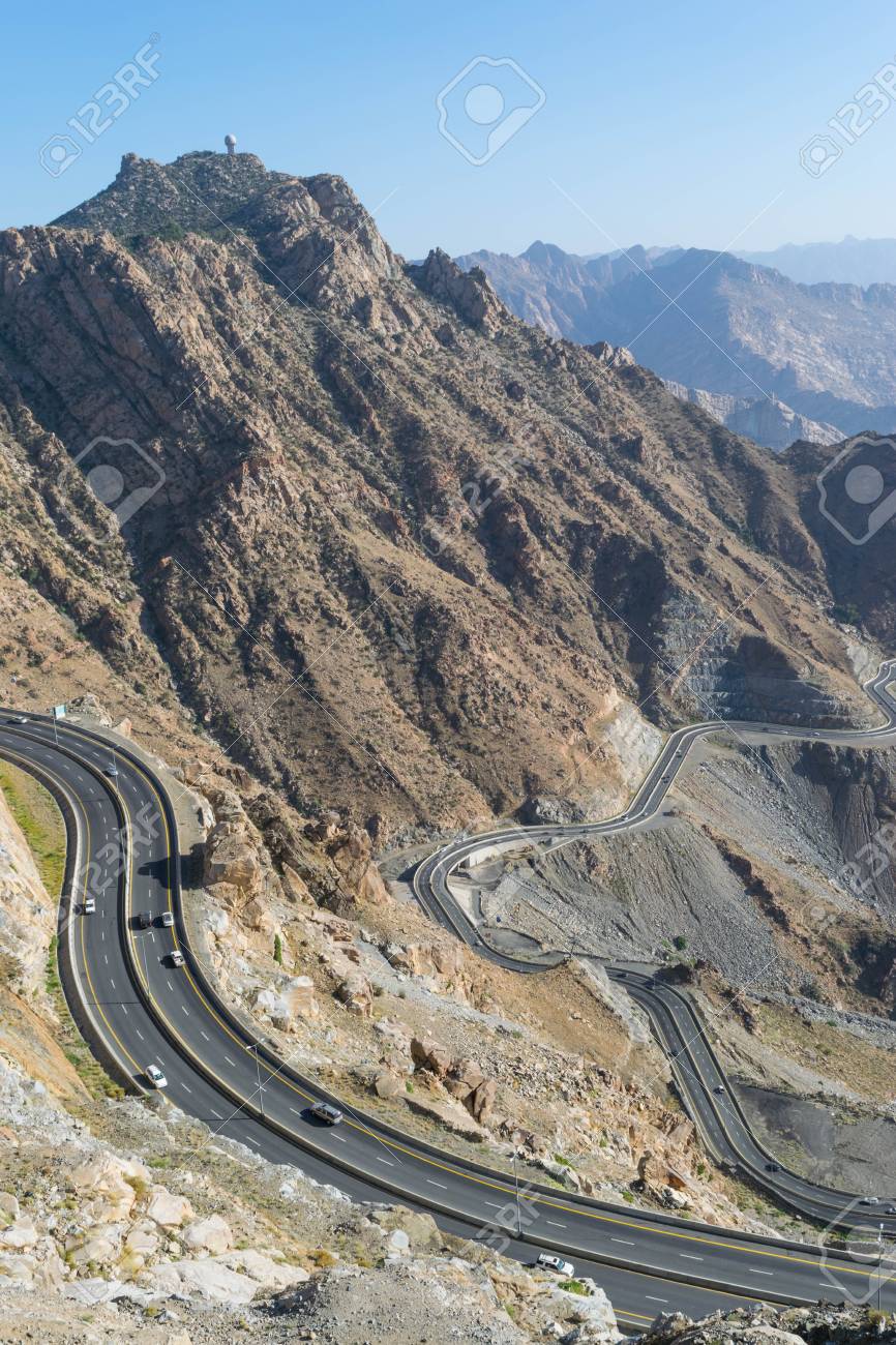 Al Hada Mountain In Taif City Saudi Arabia With Beautiful View
