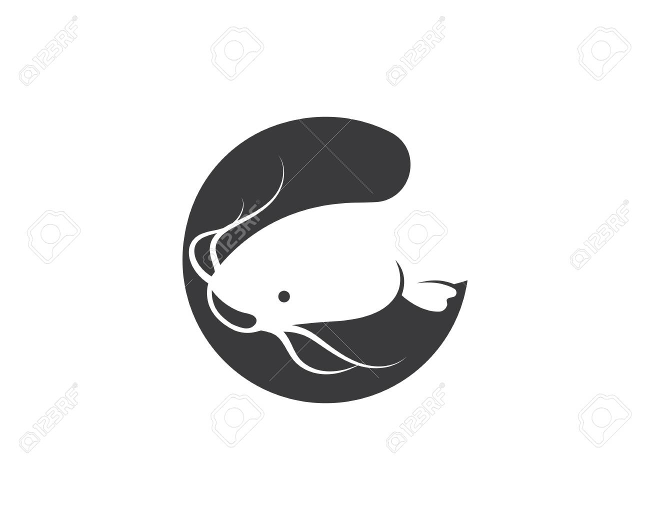 Catfish Vector Icon Illustration Design Template Royalty Free Cliparts Vectors And Stock Illustration Image 135854971